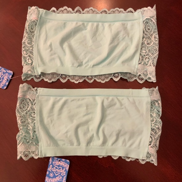 🆕 Intimately Free People two bandeau bra seafoam - Picture 2 of 3